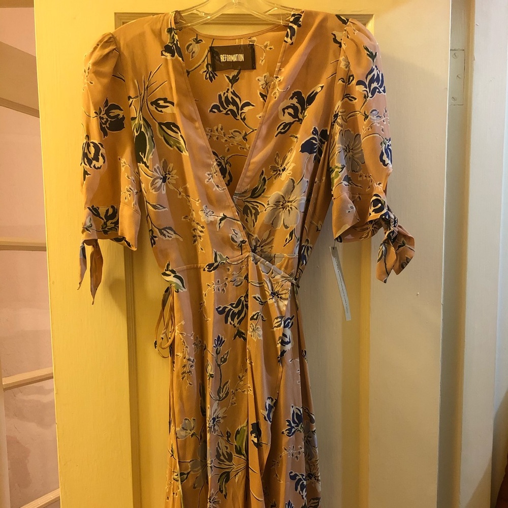 Blush Floral Reformation Dress